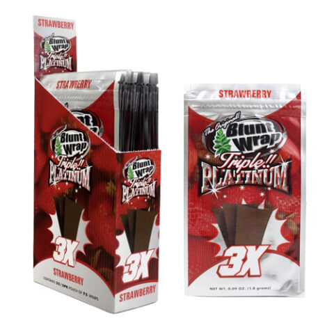 STRAWBERRY 3X BLUNT WRAP TRIPLE FLAT BIG